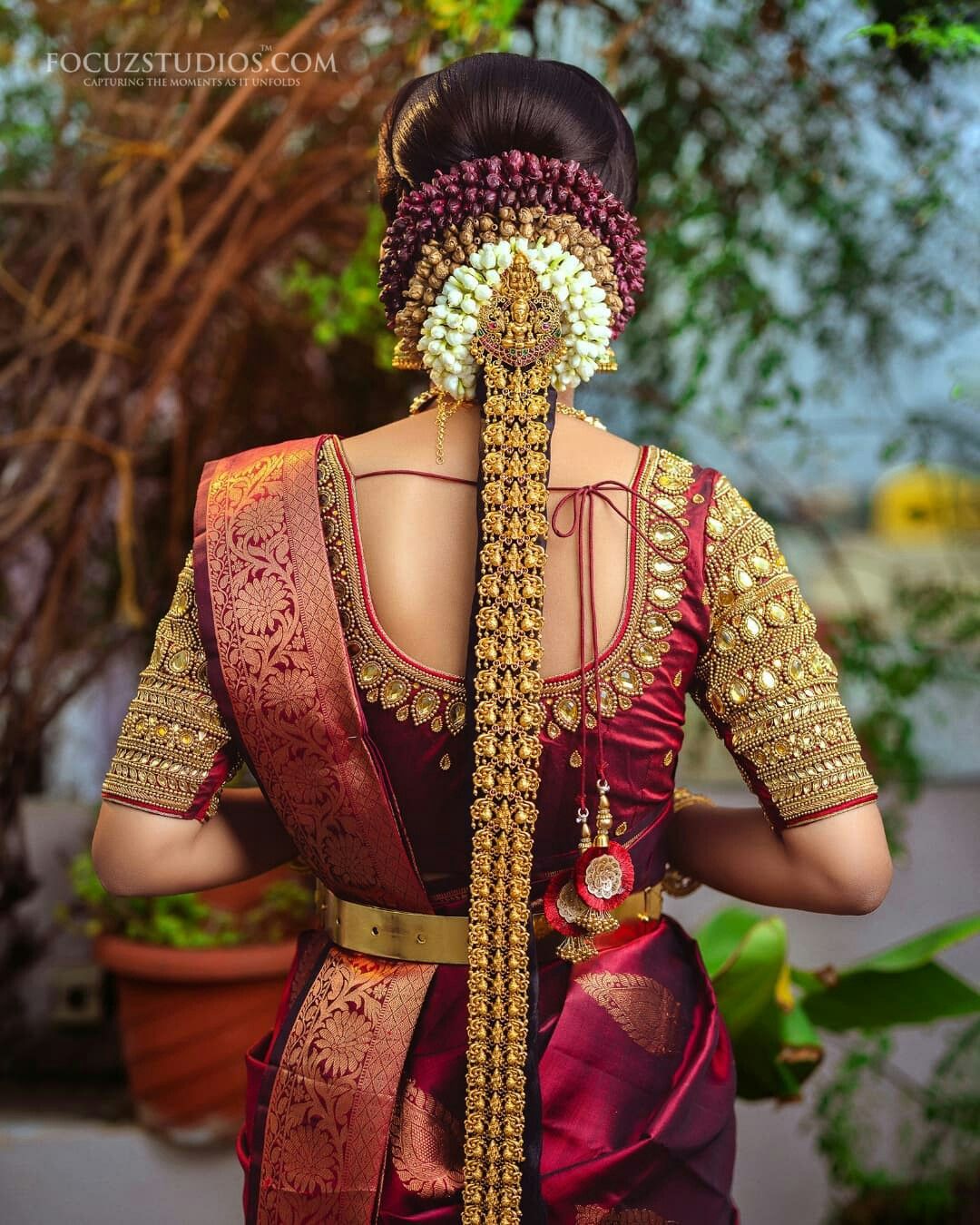Contemporary bridal hairstyle