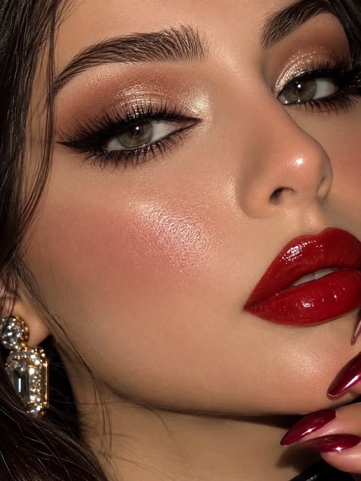 Lip colour close-up